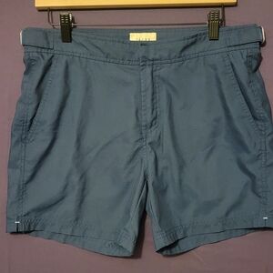 Jachs NY  Mens Hampton Hybrid Fit Navy Swim Shorts Lightweight. Size 30